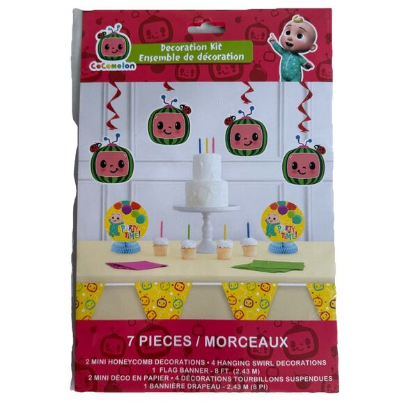 Cocomelon Party Kit - Decorations & Favors Tablecloth Decor Bus Balloon Backdrop - Picture 6 of 12